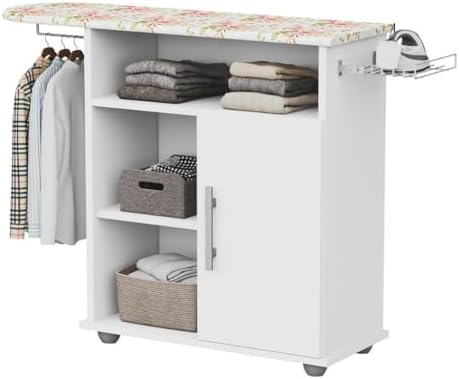 Tabua Para Passar Roupa Com Organizador Prateleiras 1 Porta E&A