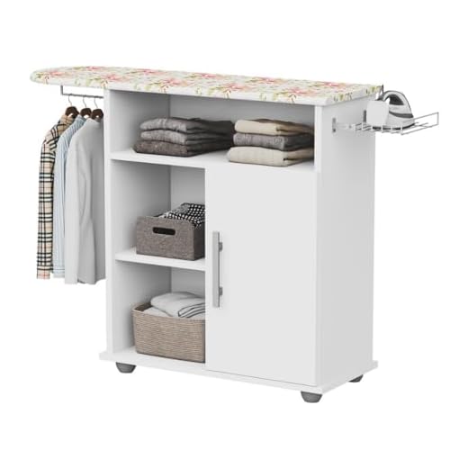 Tabua Para Passar Roupa Com Organizador Prateleiras 1 Porta E&A