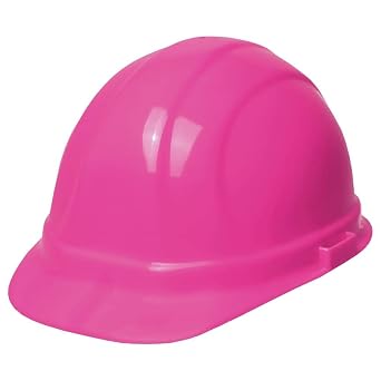 ERB 19129 Omega II Cap Style Hard Hat with Slide Lock, Flourescent Pink