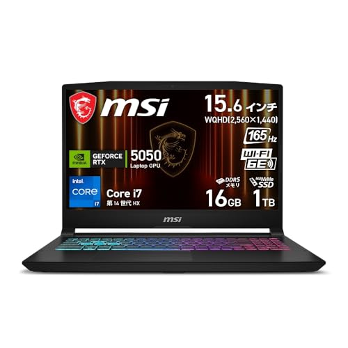 �yAmazon.co.jp����zMSI �Q�[�~���O�m�[�gPC Katana 15 HX B14W GeForce RTX 5050 Core i7 14650HX 15.6�C���` ������ 16GB SSD 1TB ���t���b�V�����[�g165Hz Window