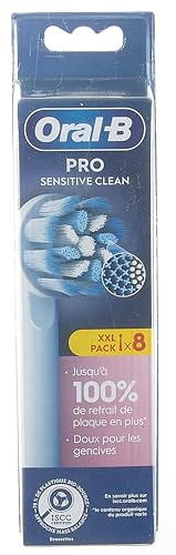 Oral-B Pro Sensitive Clean Toothbrush Heads - Pack of 8, White, 1 count (Pack of 8) - Image 2