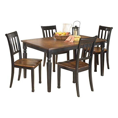 Signature Design By Ashley Owingsville Rustic Farmhouse Dining Room Table, Black & Brown #TOP7