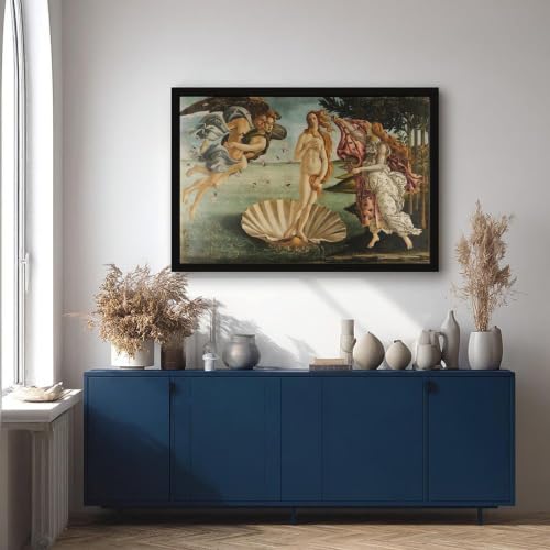 Poster Naissance de Vénus Botticelli toile déco murale suspendue chambre salon - 4