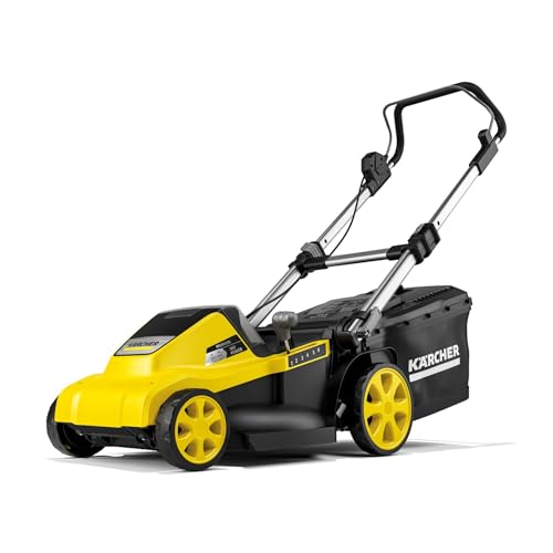 Tondeuse à gazon sans fil 36 V Karcher LMO 5 18 Dual avec 2 batteries 18V 5Ah moteur brushless autonomie 550 m² coupe 41 cm - vue 4