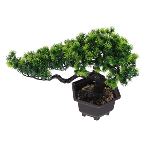 MUSISALY シュミレーションウェルカムパイン 人工松の木 人工の植物の装飾 家庭用 人工松 オフィスフェイクパイン 松の置物 樹脂製松 盆栽 人工物 シミュレーション樹木工場 人工植物の装飾品 結石