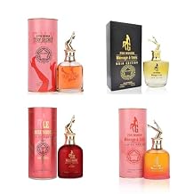 La Femme Fatale/Sexy/G Menage a trois Noir Edition/Romance, Women Perfume Collection Fragrance Bottle, Eau de Parfum Natural Spray - Fresh Scent Pack of 4 Each 3.4 Fl Oz, Total 13.6 Oz
