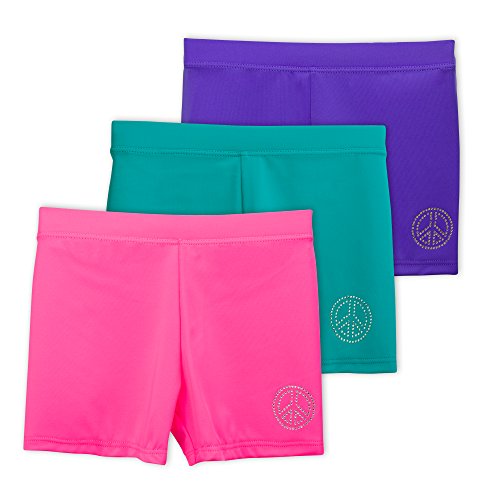 Lucky & Me | Ella Girls Dance Shorts for Gymnastics & Dancewear | Multicolor | 3-Pack