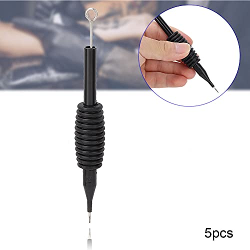 Stable Tattoo Needle, 11Rl, 13Rl, 15Rl With Silicone, Stainless Steel Piece Design 143Mm #TOP6