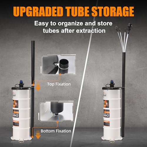 FOUR UNCLES Oil Extractor - Vacumm Fluid Extractor with Pump Tank Remover & Tubes for Oil Change and a Hose for Brake Bleeding by FOUR UNCLES - Image 6
