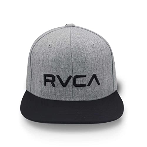 Rvca Twill Snapback Heather Grey/Black One Size #TOP1