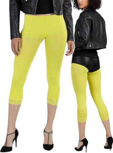 Image of ToBeInStyle Women's Opaque Ankle Long Nylon Footless Fun Tights Pantyhose