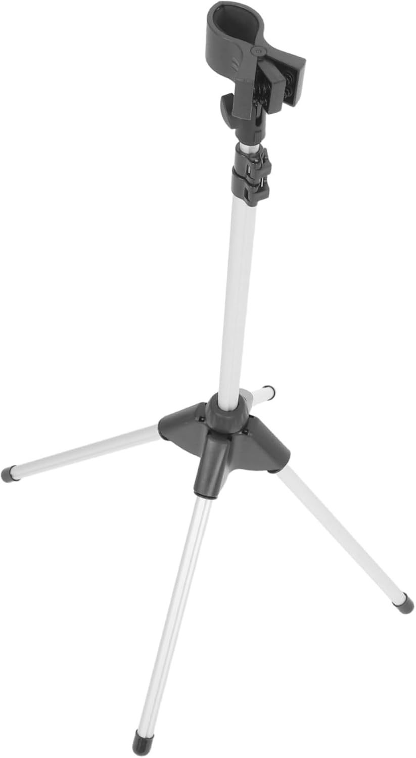 Adjustable Folding Hair Dryer Stand with Stable Aluminum Alloy Base for Home and Mobile Pet Grooming Portable Tripod Design for Easy Storage and Versatile Use
