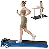 MERACH 2 IN 1 Walking Pad with 5% Incline, 2-6 km/h Treadmill for Home, 3.0HP Under Desk Treadmill, Walking Pad for Home and Office, Remote Control, Load Capacity up to 136 kg, LED Display, APP