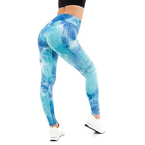 M17 Women’s Ladies Tie Dye Honeycomb Waffle Leggings