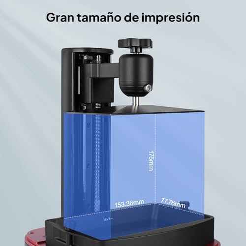 Miniatura 2 de Elegoo Mars 4 Resin Impresora 3d Con Purificador De Aire 9.1 Pulgadas Ultra 9k Monocromo Lcd Mayor Resolución Y Gran Volumen De Impresión, Gran Tamaño De Impresión De 195,84 Mm X 122,4 Mm X 150 Mm