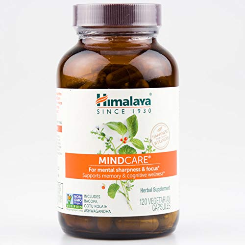 MindCare with Bacopa and Gotu Kola 1170 mg 120 Capsules Himalaya, 2 Month Supply with Written Handout on Keeping Your Mind Sharp