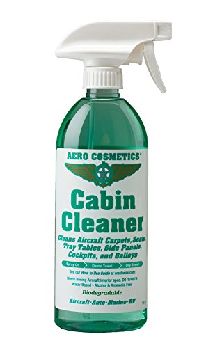 Interior Cleaner, Carpet Cleaner, Seat Cleaner, Fabric Cleaner, Cleans Carpets, Seats, Leather, and Vinyl, Aircraft Quality for your Car Boat RV and Motorcycle Meets Boeing and Airbus Specs.