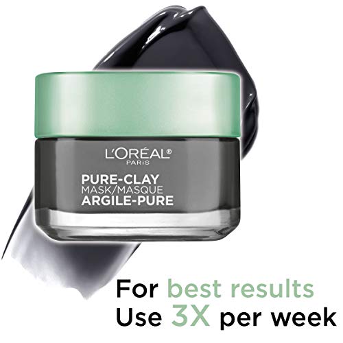 L'oreal Paris Skincare Pure Clay Face Mask With Charcoal For Dull Skin To Detox & Brighten Skin, Clay Mask, At Home Face Mask, 1.7 Oz. #TOP3