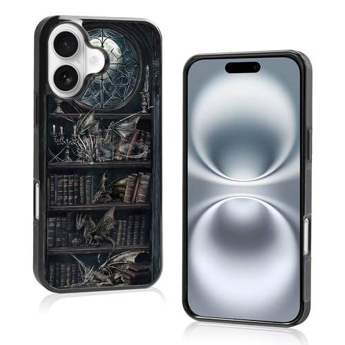Coque dragon noir iPhone 16 protection antichoc en TPU souple