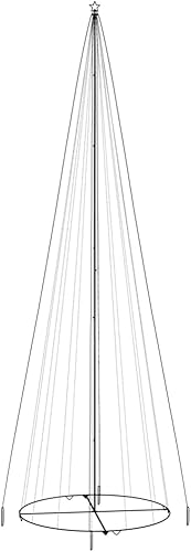 Miniatura 2 de Canditree Árbol de cono de Navidad extra grande de 262 pies con 1134 luces LED para árbol de Navidad espectáculo de luz para patio al aire libre