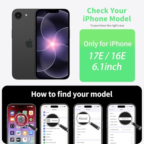 Coque iPhone 17e verte rigide et fine - Protection iPhone 16e mat - 7