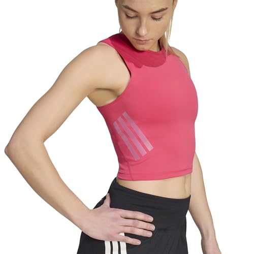 Top Adidas Adi365 running crop pour courir en été rose taille M - 5