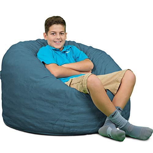 Ultimate Sack Bean Bag Chairs In Multiple Sizes And Colors: Giant Foam-Filled Furniture - Machine Washable Covers, Double Stitched Seams, Durable Inner Liner. (3000, Cloud Suede) #TOP11
