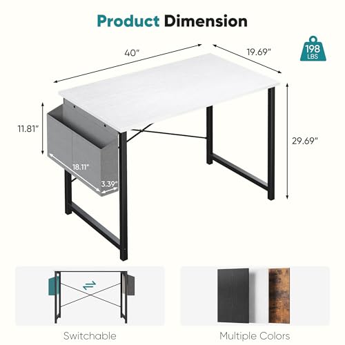 Image of OLIXIS Small Computer Desk, 40 Inch Gaming Desks for Home Office