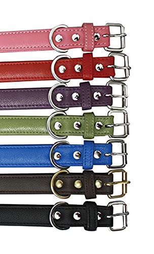 Angel Pet Supplies Inc. Alpine Plain Dog Collar By Angel. 22" X 1", Valentine Red, 41033 #TOP3