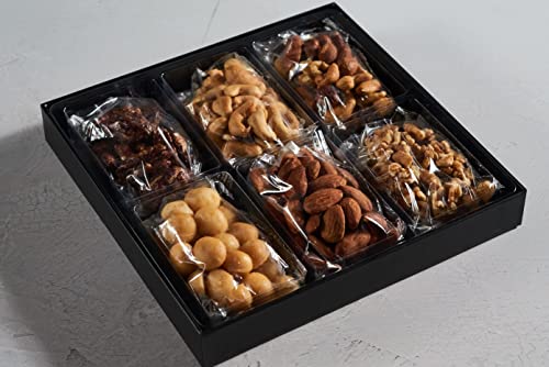 Nuts Gift Basket, Gourmet Snack Box,in Window Box, Gift Set For Fathers Day, Christmas, Birthday Party, Care Package, Sympathy, Healthy Gift, Gift for Men and Women. Kosher - Snackberry