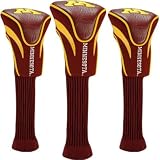 Team Golf NCAA Minnesota Golden Gophers Contour Golf Club Headcovers (3 Count) Numbered 1, 3, & X, Fits Oversized Drivers, Utility, Rescue & Fairway Clubs, Velour lined for Extra Club Protection