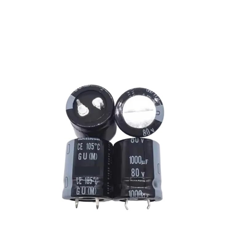 Condensateur 80V 1000uF GU de filtrage audio et alimentation PSU snap-in 22x25mm, lot de 10