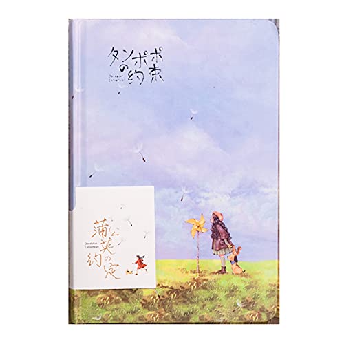 Frdun Blanko-Notizbuch, buntes Cartoon-Löwenzahn-Notizbuch, buntes Papier, Geschenk für Schüler, Mädchen (128 Blatt) Cover