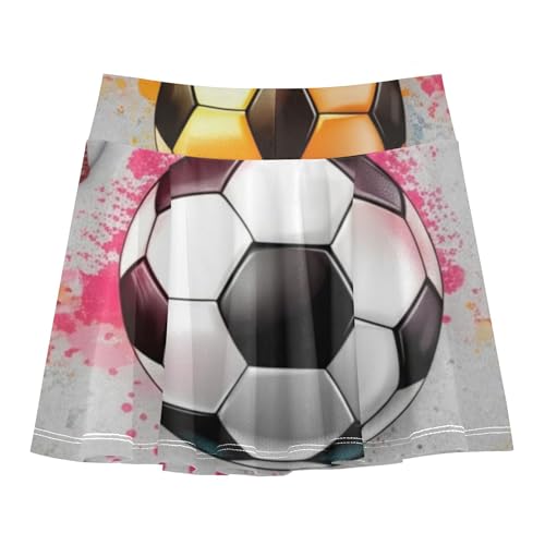 Tennis Skirts for Kids Soccer Balls Grey Athletic Shorts Girls Skorts Pleated Little Girl 4t2