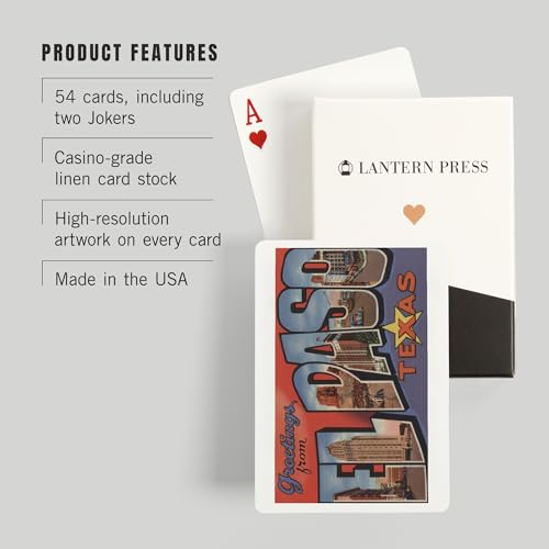 Baraja de Poker Greetings from El Paso, Texas miniatura 3