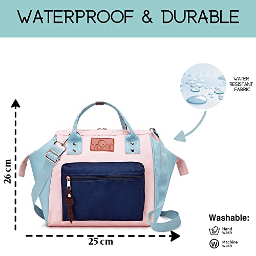Image of VISMIINTREND Mini Diaper Bag for Baby | Small Nappy Bags for Mother | Maternity Travel Handbag | Hospital Bags for Mom | Baby Shower Gift for Mom | Gifts for New Born Baby Boy Girl