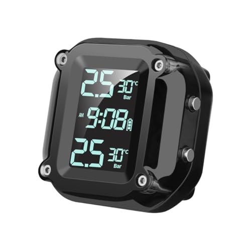 [Figoday] ��֎ԗp�^�C����C�����j�^�[ TPMS �Z���T�[ �����\�� �����x �h���d�l ���O�u�Ή� �|�[�^�u�����o�V�X�e�� �ሳ�E�����x�񓋍ځb���A���^�C���Ď��ő��s���S���������A�������c�[�����O�����ʋ� �o�C�N�g�p�ɕ֗��ȑ��@�\���f�� (M5