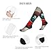 BGSHJVF Treble Love And Music Print Unisex Compression Socks,Wide Calf,Nurse, Running,Hiking And Everyday Use