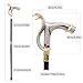 White Golden Cobra Head Fashion Walking Stick Decorative Walking Stick Cospaly Vintage Fashionable Walking Cane Crosier 93cm