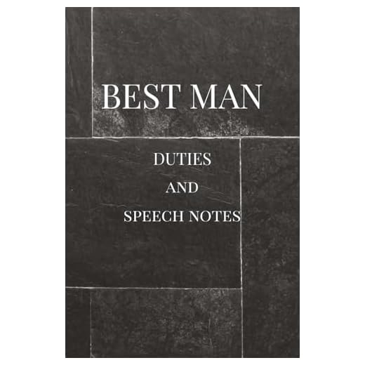 Best Man Notebook for Speeches