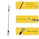 Wasserdicht Nicht Kaubar Hundeleine Kette Aus Metall 48 Cm/19 Zoll Hundekette Leine Bissfest Hundeleine Chew Proof Tie-Out Leinen Für Hunde Für Hunde, Für Kleine, Mittlere, Große (Schwarz)