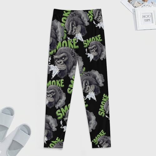 Weed Smoking Gorilla Smoker Men's Pajamas Pants Lightweight Sleep Lounge Pant Pjs Bottoms Casual Sleepwear4