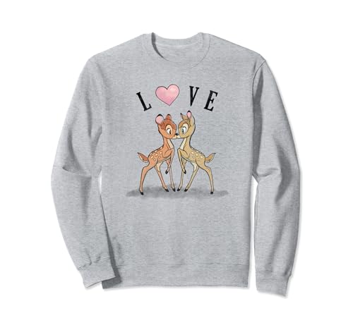 Sweat Bambi & Faline Love Heart l'amour tendre Disney en coton