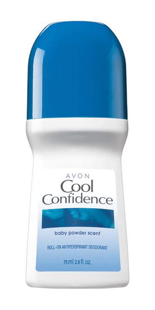 Avon Cool Confidence Baby Powder Roll-on Antiperspirant Deodorant 2.6 oz (12-Pack)