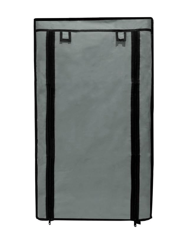 Cover for Shoe Rack Home Only for 6-Layer Portable Foldable Shoe Stand Non Woven Zipper Fabric Cover (Grey Color)