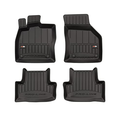 Tapis de sol robustes FROGUM ProLine 3D pour un usage quotidien en Skoda Karoq