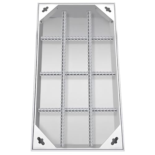 Tapa de tanque séptico empotrada con marco invisible de acero 304 para patios 2