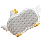 Haofy Cuscino per la Pancia del Gatto Cuscino di Supporto a Rimbalzo Lento in Morbida Memory Foam per Collo e Schiena, in Peluria a Forma di Oca Carino per Bambini e Adolescenti (GREY)