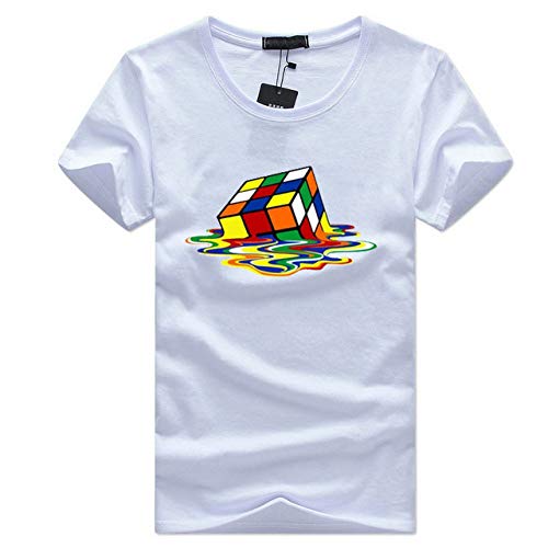 T-shirt d'été pour hommes col rond manches courtes imprimé graphique