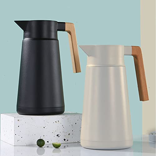 Garrafa térmica, garrafa térmica de aço inoxidável 2L para café com parede dupla para água, chá, caf